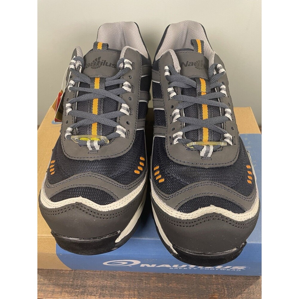 Nautilus N1326 Men’s Steel Toe ESD Work Shoes Size 12 Medium – Navy/Gray New - Picture 3 of 12